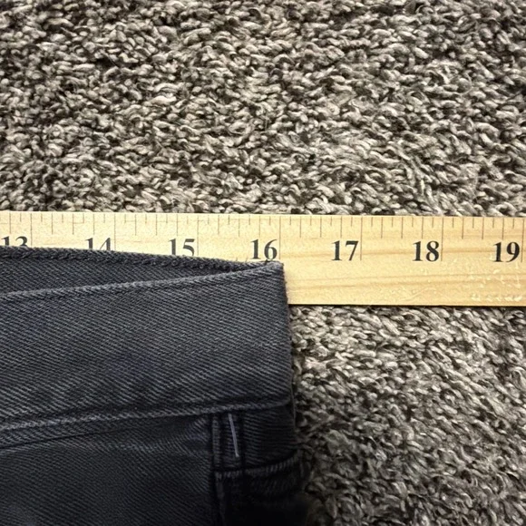 American Eagle Low Rise Skater Jeans Women's Size 8 Black Baggy Wide Leg Grunge - Picture 11 of 11